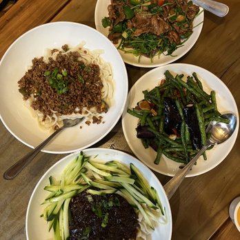 wonderful - Lamb and Cilantro Eggplant String Beans Godfather's Noodles Beijing Zhajiangmian - Chinese Near Me - Millbrae, California wonderful - Lamb and Cilantro Eggplant String Beans Godfather's Noodles Beijing Zhajiangmian - Chinese Near Me - Millbrae, California