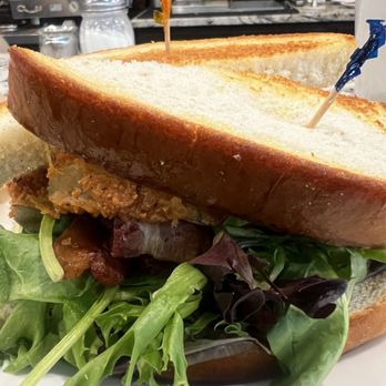 The Dandy Lion - Fried Green Tomato BLT - New American Near Me - Iowa City, Iowa The Dandy Lion - Fried Green Tomato BLT - New American Near Me - Iowa City, Iowa