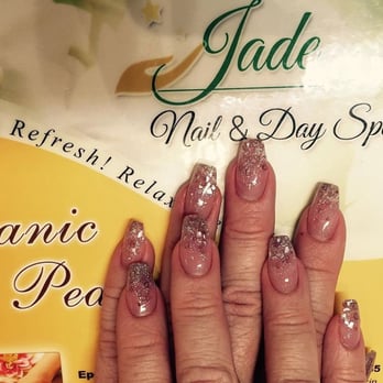 2V Nail Lounge - Love my glitter ombré coffin nails by Tim! - Nail Salons Near Me - Atlanta, Georgia