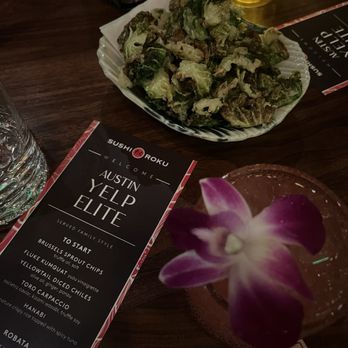 Sushi Roku - BRUSSELS SPROUT CHIPS truffle oil, salt - Sushi Bars Near Me - Austin, Texas Sushi Roku - BRUSSELS SPROUT CHIPS truffle oil, salt - Sushi Bars Near Me - Austin, Texas