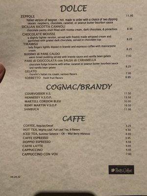 Menu photo 6 Ristorante Carpaccio Menlo Park, CA Menu photo 6 Ristorante Carpaccio Menlo Park, CA