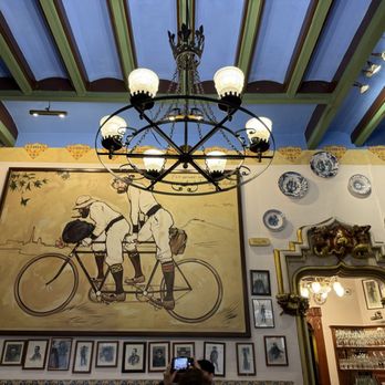 Els 4 Gats - Wall in bar - Spanish Near Me - Barcelona, B Els 4 Gats - Wall in bar - Spanish Near Me - Barcelona, B