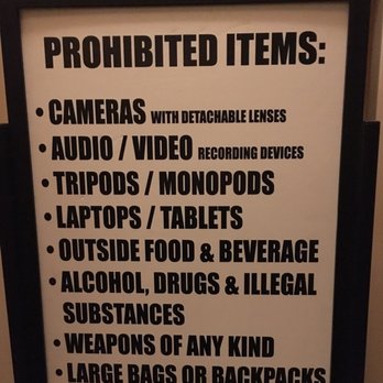 The Wiltern - prohibited items - Music Venues Near Me - Los Angeles, California