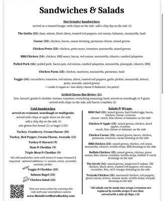 Menu photo 2 Main Street Bistro Buckley, WA Menu photo 2 Main Street Bistro Buckley, WA