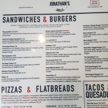 Jonathans Grille - Menu - Sports Bars Near Me - Nashville, Tennessee Jonathans Grille - Menu - Sports Bars Near Me - Nashville, Tennessee