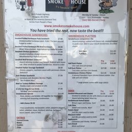 The menu