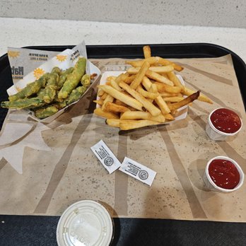 Habit Burger & Grill - Tempura Green Bean and fries - Burgers Near Me - Chatsworth, California