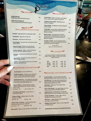 Menu photo 1 La Sirena Puerto Morelos, ROO
