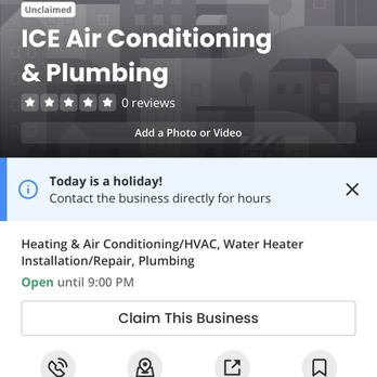 Ice Heating Cooling And Plumbing - The text message I received links me to this unclaimed ICE Air Conditioning & Plumbing, so if I leave a unfavorable review it wouldn't show - Heating & Air Conditioning/HVAC Near Me - Las Vegas, Nevada Ice Heating Cooling And Plumbing - The text message I received links me to this unclaimed ICE Air Conditioning & Plumbing, so if I leave a unfavorable review it wouldn't show - Heating & Air Conditioning/HVAC Near Me - Las Vegas, Nevada