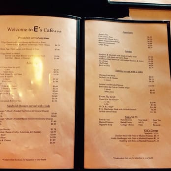 E's Cafe - Menu - Cafes Near Me - Solomon, Kansas E's Cafe - Menu - Cafes Near Me - Solomon, Kansas
