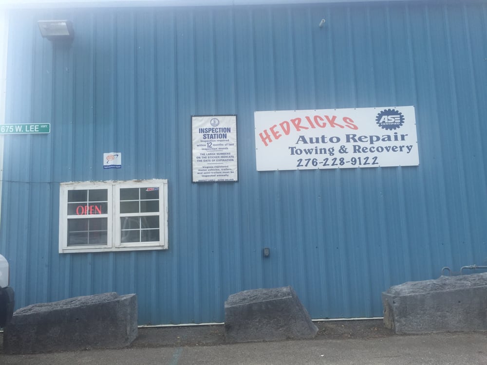 HEDRICKS AUTO REPAIR Updated October 2024 675 W Lee Hwy, Wytheville