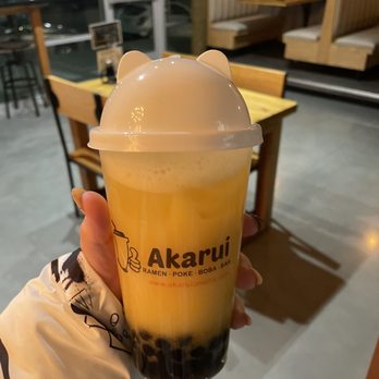 Akarui - Yakult Mango with boba - Ramen Near Me - Omaha, Nebraska