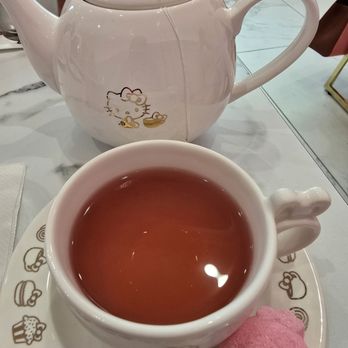 Hello Kitty Cafe - Tea with a heart sugar cube - Themed Cafes Near Me - Santa Clara, California Hello Kitty Cafe - Tea with a heart sugar cube - Themed Cafes Near Me - Santa Clara, California