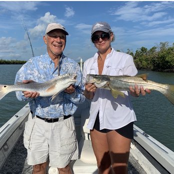 Bimini Twist Charters - Two of the best eating fish in the Gulf, Redfish and Snook. - Fishing Near Me - Goodland, Florida Bimini Twist Charters - Two of the best eating fish in the Gulf, Redfish and Snook. - Fishing Near Me - Goodland, Florida