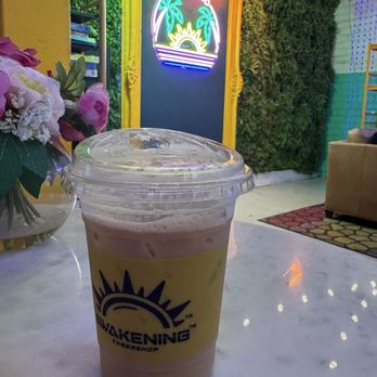 Awakening - Shaken Iceed Hazelenut Latte - Coffee & Tea Near Me - Inglewood, California Awakening - Shaken Iceed Hazelenut Latte - Coffee & Tea Near Me - Inglewood, California