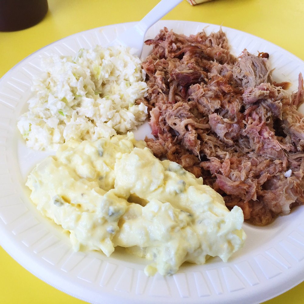 Briggs Bar-B-Que - BBQ Plate with Slaw and Potato Salad - Barbeque Near Me - Yanceyville, North Carolina