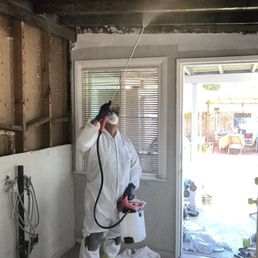 Spray down of the area.