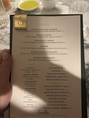 Menu photo 8 Sorelle Charleston, SC Menu photo 8 Sorelle Charleston, SC