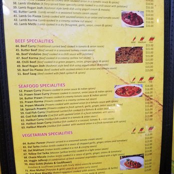 Chef’s Flavour - menu 2/4 - Indian Near Me - Vancouver, British Columbia