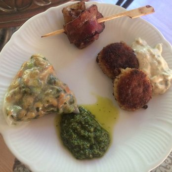 Joanie's Catering - Lovely appetizers prepared for me to taste. That bacon wrapped scallop was amazing! - Caterers Near Me - Seattle, Washington