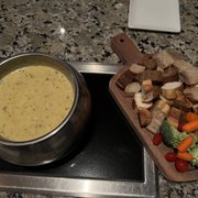 Photo of The Melting Pot - San Diego - San Diego, CA, United States. Quattro Formaggio cheese fondue