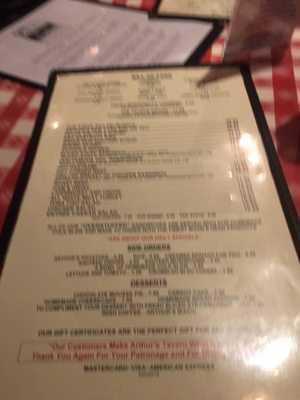 Menu photo 4 Arthur's Tavern Morris Plains, NJ Menu photo 4 Arthur's Tavern Morris Plains, NJ