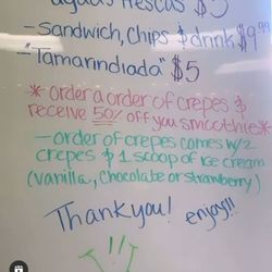 Fusion Cafe - Daily specials from their instagram