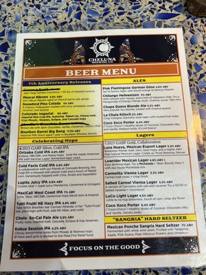 Menu photo 6 Cheluna Brewing Co. Aurora, CO