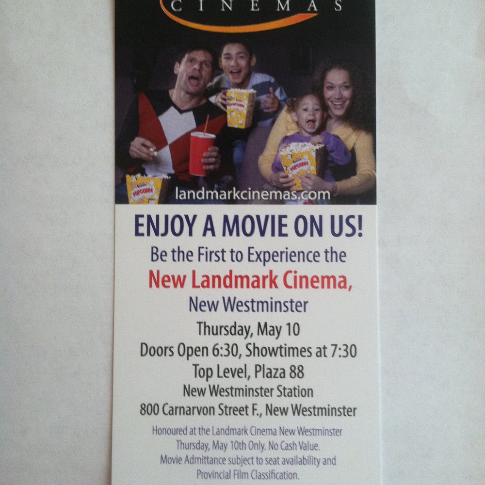 Landmark Cinemas - Grand Opening Preview - Cinema Near Me - New Westminster, British Columbia