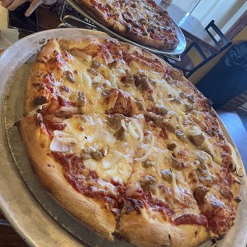 Abruzzo's Pizza - Sausage & onion personal pizza - Pizza Near Me - Jacksonville, North Carolina Abruzzo's Pizza - Sausage & onion personal pizza - Pizza Near Me - Jacksonville, North Carolina