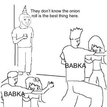 Oneg Bakery - People partying and thinking they're having a good time, but one guy really knows where it's at. - Bakeries Near Me - Brooklyn, New York Oneg Bakery - People partying and thinking they're having a good time, but one guy really knows where it's at. - Bakeries Near Me - Brooklyn, New York