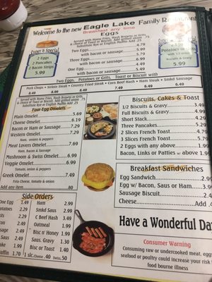 Menu photo 5 Eagle Lake Family Diner Eagle Lake, FL