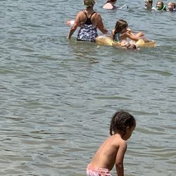 Mecosta County School Section Lake Park - Enjoying the well marked swimming areas