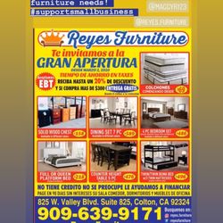 Reyes Furniture - Come visit our showroom. Tenemos de todo para su casa.