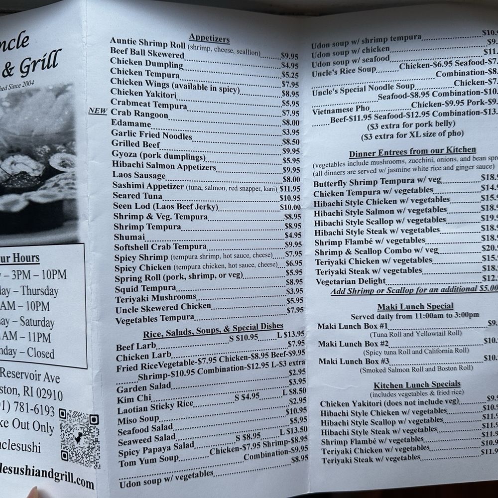 Uncle Sushi & Grill - Sushi Bars Near Me - Cranston, Rhode Island Uncle Sushi & Grill - Sushi Bars Near Me - Cranston, Rhode Island