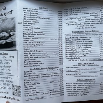 Uncle Sushi & Grill - Sushi Bars Near Me - Cranston, Rhode Island