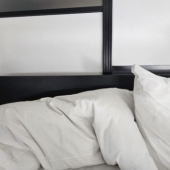 Aloft by Marriott Providence Downtown - Just above pillows is a head board that you are guaranteed to bang your head on. - Hotels Near Me - Providence, Rhode Island