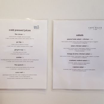 Cafe Dulce - Juices and salads menu - Coffee & Tea Near Me - Los Angeles, California Cafe Dulce - Juices and salads menu - Coffee & Tea Near Me - Los Angeles, California