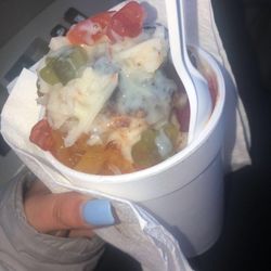Wendys Wonderful Snow Cones - #2 Shaved iced with coconut, tamarindo, condensed milk, gummy bears and pineapple