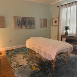 Ron Downer - Two Pillars - Massage table and room