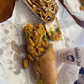 Crabby Jack's - Shrimp poboy and fries - Cajun/Creole Near Me - New Orleans, Louisiana