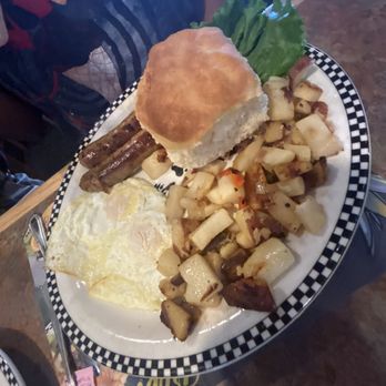 Black Bear Diner Gilbert - Two egg combo Chicken sausage and biscuits - American Near Me - Gilbert, Arizona Black Bear Diner Gilbert - Two egg combo Chicken sausage and biscuits - American Near Me - Gilbert, Arizona
