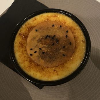 The Cinnamon Club - The cardamom crème brûlée with sesame crisp - Indian Near Me - London, XGL The Cinnamon Club - The cardamom crème brûlée with sesame crisp - Indian Near Me - London, XGL
