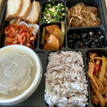 Ahram Kitchen - Premium Dosirak with bossam, came with a variety of banchan. Also includes a small cup of the soup of the day. - Korean Near Me - Renton, Washington Ahram Kitchen - Premium Dosirak with bossam, came with a variety of banchan. Also includes a small cup of the soup of the day. - Korean Near Me - Renton, Washington