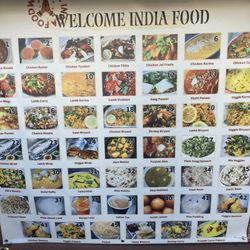 Welcome India food - MENU
