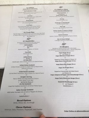 Menu photo 3 A’s Diner & Desserts Canandaigua, NY Menu photo 3 A’s Diner & Desserts Canandaigua, NY