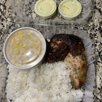 Alpaca Chicken - 1/4 White Chicken, corn, rice and yellow sauce. - Latin American Near Me - Morrisville, North Carolina Alpaca Chicken - 1/4 White Chicken, corn, rice and yellow sauce. - Latin American Near Me - Morrisville, North Carolina