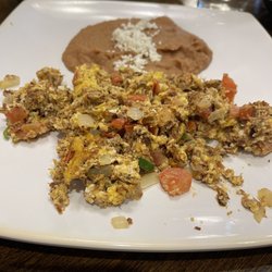 Machacado con huevo a la mexicana... mmm