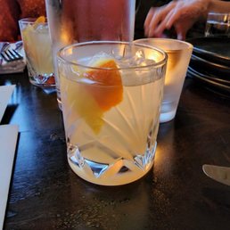 Specialty cocktail: bell peppers vodka with citrus. It was AMAZINGLY delicious and so refreshing Specialty cocktail: bell peppers vodka with citrus. It was AMAZINGLY delicious and so refreshing