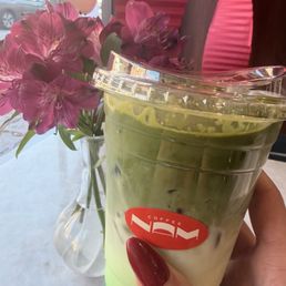 pandan matcha w/ whole milk pandan matcha w/ whole milk